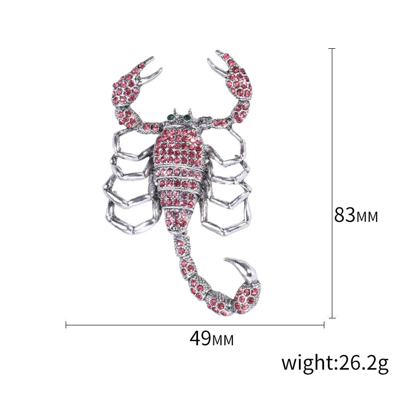 Nova kristalna životinja, škorpion, broš, metalni kukac, rever, modno odijelo, košulja, korzaž, ženski i muški odjevni dodaci, nakit