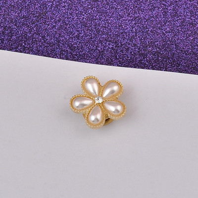 Nova moda pčela magnet broš biser vještački dijamant cvijet siguran hidžab bez rupa igle košulja šal kopča broševi za žene dodaci