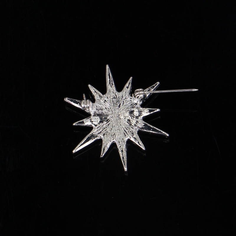 Augstas kvalitātes vintage luksusa Rhinestone Starburst zvaigžņu piespraudes un piespraudes spīdīgi kristāla Viktorijas laikmeta atloka piespraudes sieviešu pušķu rotaslietas