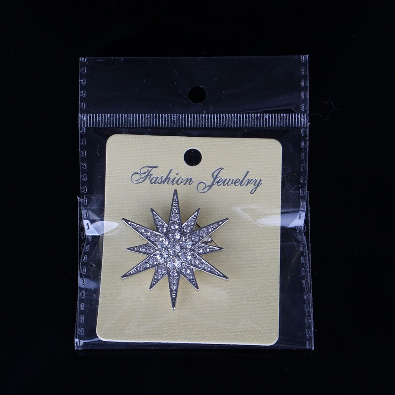 Augstas kvalitātes vintage luksusa Rhinestone Starburst zvaigžņu piespraudes un piespraudes spīdīgi kristāla Viktorijas laikmeta atloka piespraudes sieviešu pušķu rotaslietas