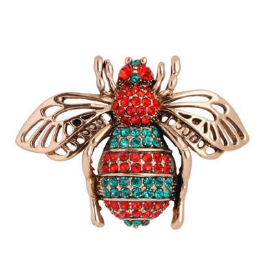 2011. Novi broš kukac pčela Emajl Pin Pearl Rhinestone Crystal Corsage Cardigan Kaput Ovratnik Broševi za žene Muški nakit