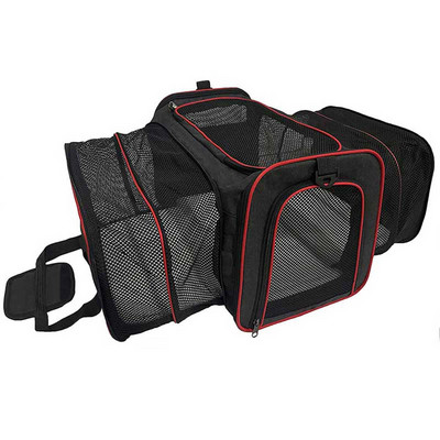 Nosilice za pse odobrene od Cenkinfo Zrakoplovne tvrtke Mekana nosiljka za mačke Sklopiva torba za pse Proširljive ventilacijske transportne nosiljke za kućne ljubimce