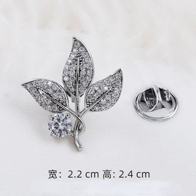 Korean Fashion Cross Star Piespraude Cirkons Kristāls Atloks Piespraudes Uzvalki Krekls Korsāža Žetons Piespraudes Greznas rotaslietas Aksesuāri