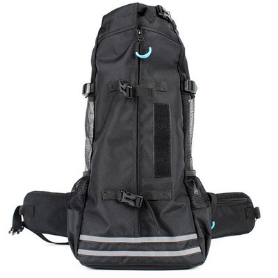 Mugursoma āra mājdzīvnieku suņu nēsāšanai maziem un vidējiem kucēniem pārgājieniem Elpojošs atstarojošs buldogu suņu ceļojumu somas aksesuāri