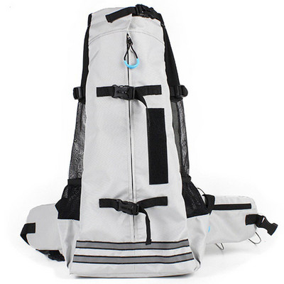 Mugursoma āra mājdzīvnieku suņu nēsāšanai maziem un vidējiem kucēniem pārgājieniem Elpojošs atstarojošs buldogu suņu ceļojumu somas aksesuāri