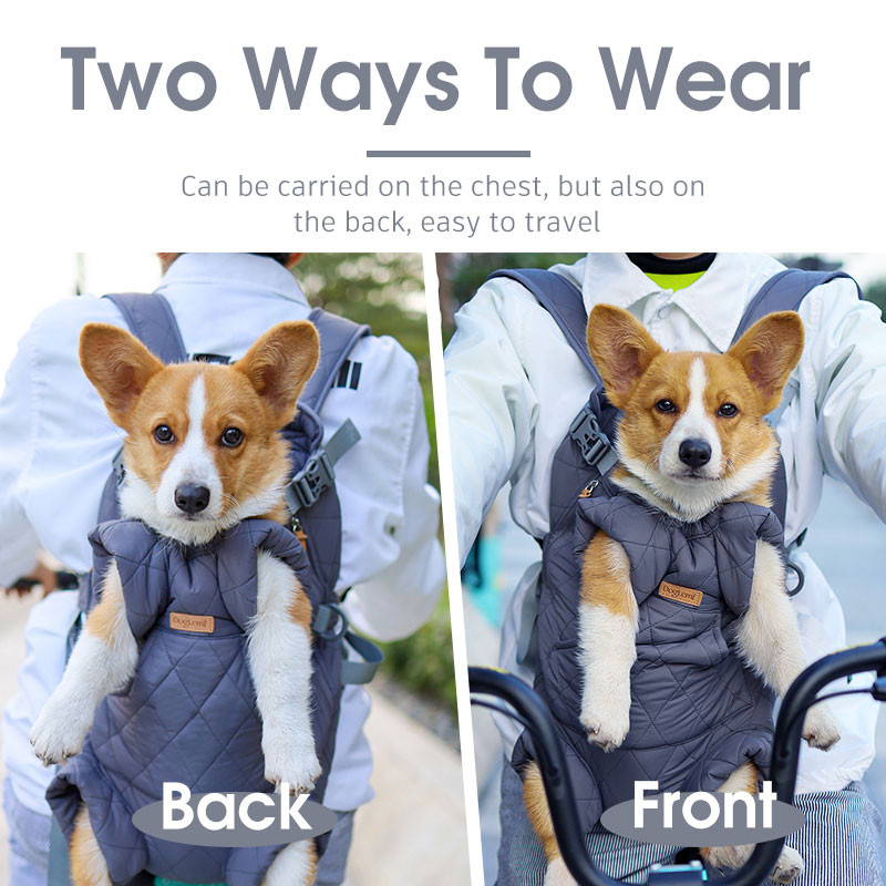 Dizainera suņu mugursomas nēsātājs Ziemas silts mājdzīvnieku soma Ceļojumu komforts, regulējams maziem un vidējiem mājdzīvniekiem Āra piederumi