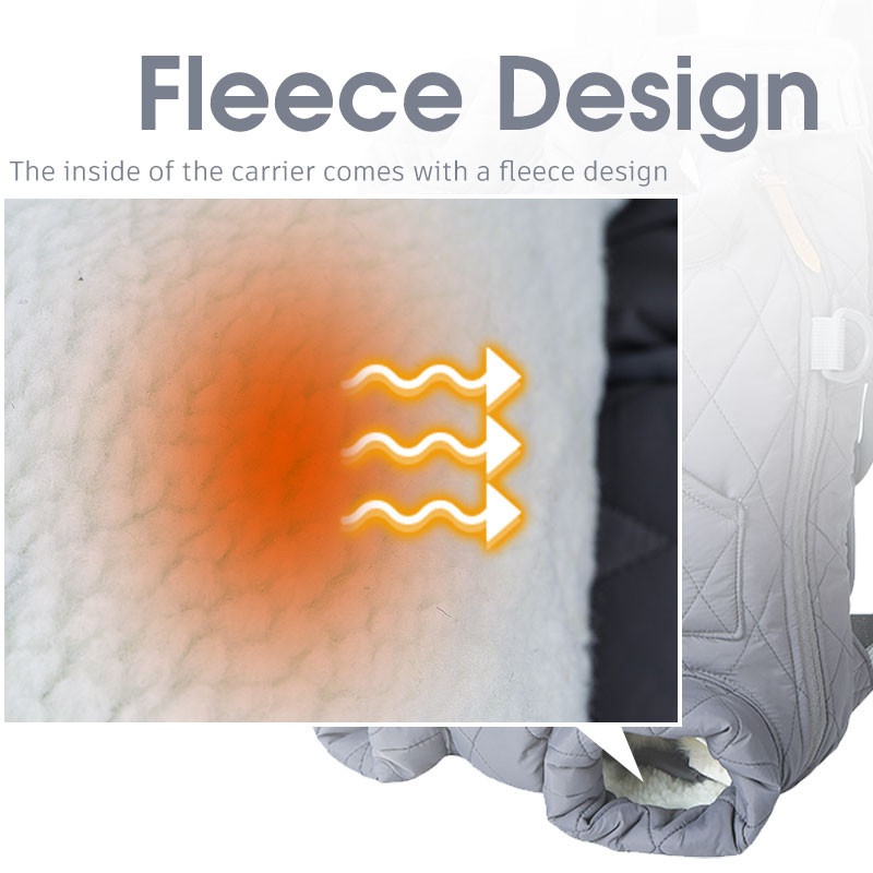 Dizainera suņu mugursomas nēsātājs Ziemas silts mājdzīvnieku soma Ceļojumu komforts, regulējams maziem un vidējiem mājdzīvniekiem Āra piederumi