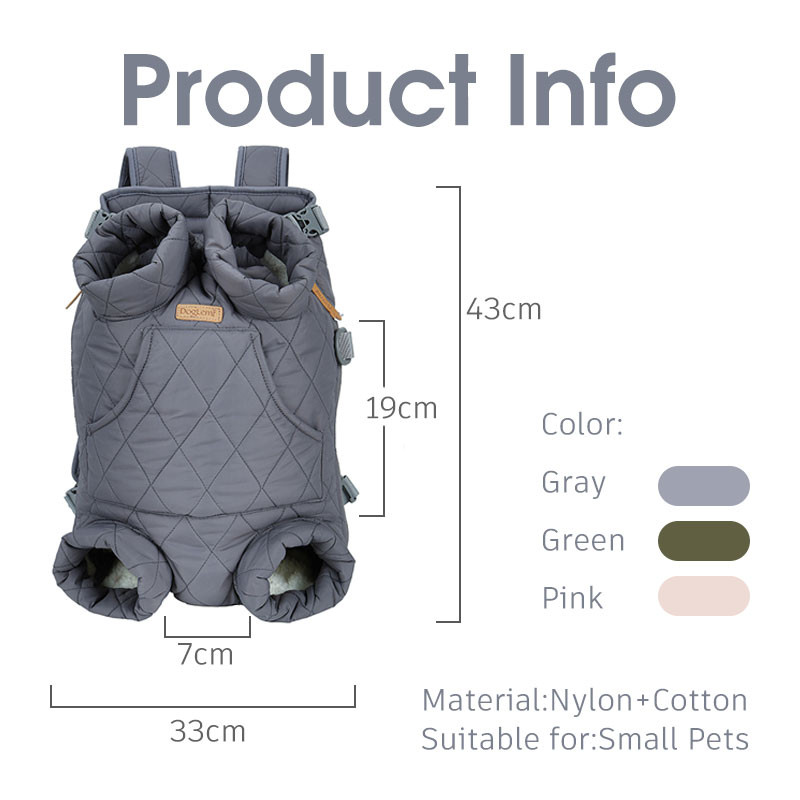 Dizainera suņu mugursomas nēsātājs Ziemas silts mājdzīvnieku soma Ceļojumu komforts, regulējams maziem un vidējiem mājdzīvniekiem Āra piederumi