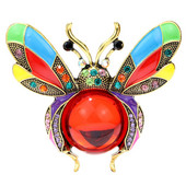 Starinski broševi s pčelama od vještačkih dijamanata za žene Emajl Insekti Insekti Reveri Odijelo Kaput Korsaž Luksuzni nakit Bedž Dodaci