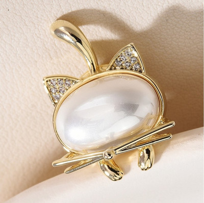 Novi broševi s magnetima s krunom od biserne zvijezde i dijamantima Kristalna sova Životinja Ležerni broš Modni nakit Pokloni za žene Muškarci Dodaci