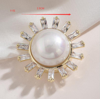 Novi broševi s magnetima s krunom od biserne zvijezde i dijamantima Kristalna sova Životinja Ležerni broš Modni nakit Pokloni za žene Muškarci Dodaci