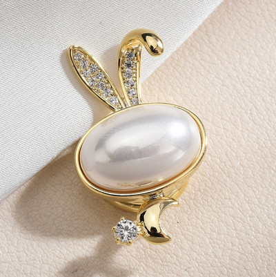 Novi broševi s magnetima s krunom od biserne zvijezde i dijamantima Kristalna sova Životinja Ležerni broš Modni nakit Pokloni za žene Muškarci Dodaci