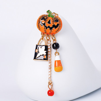 Halloween Ghost Funny κολοκύθας καρφίτσα σμάλτο κρύσταλλο φούντα καρφίτσες πέτο Καρφίτσες πάρτι Δώρα για γυναίκες και άνδρες Αξεσουάρ
