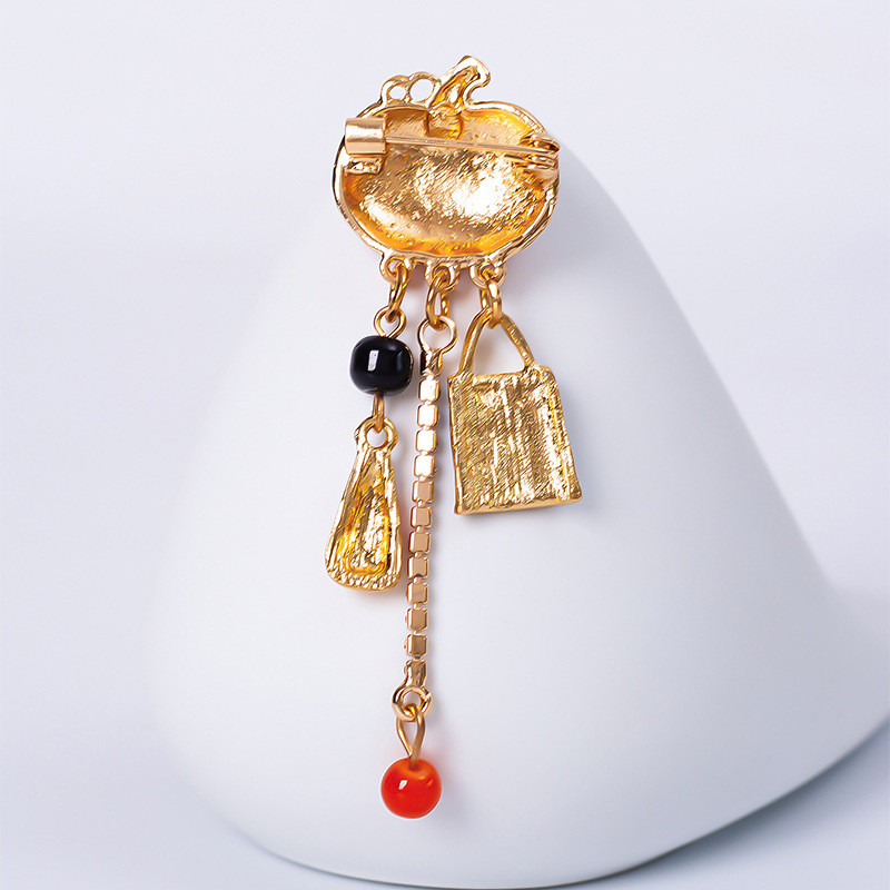 Halloween Ghost Smiješni broš od bundeve Emajl Kristalna kićanka Igle za rever Broševi za zabave Pokloni za žene i muškarce Dodaci