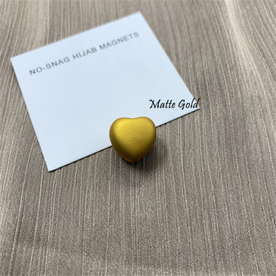1kom novih metalnih jakih magnetnih broševa za žene u obliku srca, šal, kopča, magnetska kopča za hidžab, luksuzni dodaci