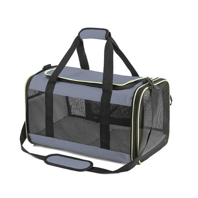 Benepaw velika nosiljka za pse, mačke, mekana, sklopiva, sklopiva torba za kućne ljubimce, mrežasta podloga za prijevoz štenaca s gornjim utovarom i prozorom