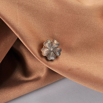 2021 Модна магнитна брошка с цвете от естествена черупка, значка с кленов лист, парти, офис, ежедневни луксозни бижута за дамски аксесоари