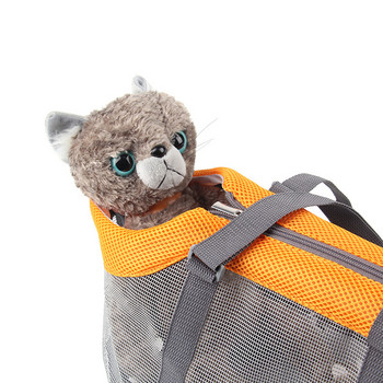 Лятна чанта за кучета Котешки чанти за едно рамо Преносими четиристранни мрежести повърхности Дишаща чанта за носене на домашни любимци Пътни чанти за кученца Коте