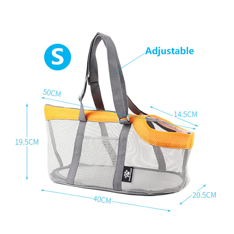 Лятна чанта за кучета Котешки чанти за едно рамо Преносими четиристранни мрежести повърхности Дишаща чанта за носене на домашни любимци Пътни чанти за кученца Коте