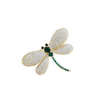 Νέες μοδάτες καρφίτσες Dragonfly για γυναίκες Κρυστάλλινα στρας Insect Corsage Πολυτελή κοσμήματα αξεσουάρ με καρφίτσα πέτο