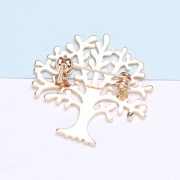 Κορεατικά Tree of Life Καρφίτσα Μόδα Απλό φυτό κορσάζ καρφίτσες με πέτο Σήμα κράμα Χριστουγεννιάτικες καρφίτσες Καρφίτσα κοσμήματα Αξεσουάρ