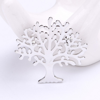 Korejas dzīvības koks Piespraude Mode Vienkāršs Augs Korsāža Atloks Piespraudes Žetons Sakausējums Ziemassvētku Piespraudes Piespraudes Rotaslietas Aksesuāri