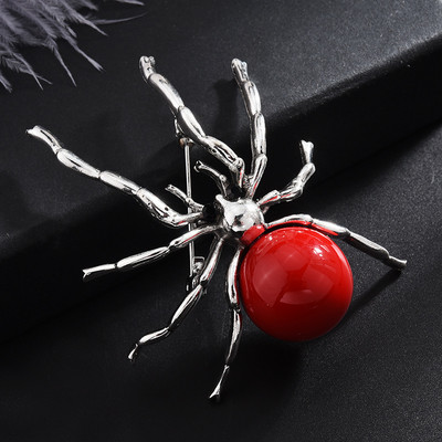 Jaunas vintage zirnekļa pērļu saktas piespraudes korejiešu modes kukaiņu atloka piespraudes Korsāžas nozīmīte rotaslietas dāvanas sievietēm un vīriešiem aksesuāri