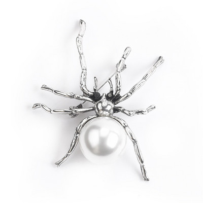 Jaunas vintage zirnekļa pērļu saktas piespraudes korejiešu modes kukaiņu atloka piespraudes Korsāžas nozīmīte rotaslietas dāvanas sievietēm un vīriešiem aksesuāri