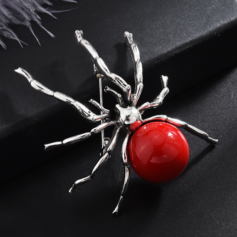 Jaunas vintage zirnekļa pērļu saktas piespraudes korejiešu modes kukaiņu atloka piespraudes Korsāžas nozīmīte rotaslietas dāvanas sievietēm un vīriešiem aksesuāri