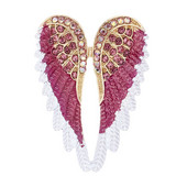 Novi broševi s anđeoskim krilima od kamenčića igle za muškarce i žene, modni broš, košulja, odijelo, ovratnik, koržaž, odjevni dodaci