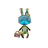 Nove slatke životinje, zečevi, kristalni broševi za žene, modne igle za revere od mrkve, ležerni nakit, dodaci za odjeću