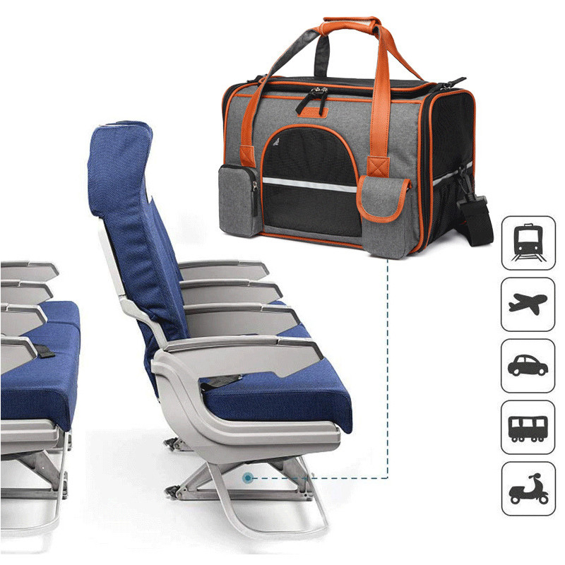 „Crossbody Dog Bag“ naminių gyvūnėlių kuprinė „Crossbody“ krepšys, vientisos spalvos Daugiafunkcis pečių krepšys, skirtas katėms, šunims, šunims.