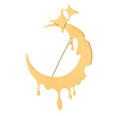 Wuli&baby mjesečevi broševi od nehrđajućeg čelika za žene muškarce 2-bojni umjetnički mjesečevi zvijezda party ležerni broš pribadača nakit darovi