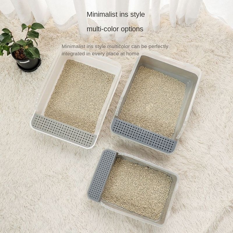 Kutija za mačji pijesak Veliki poluzatvoreni mačji WC Mačkica Noša protiv prskanja Mačji WC Brzo i jednostavno čišćenje Dezodorans Pribor za mačke