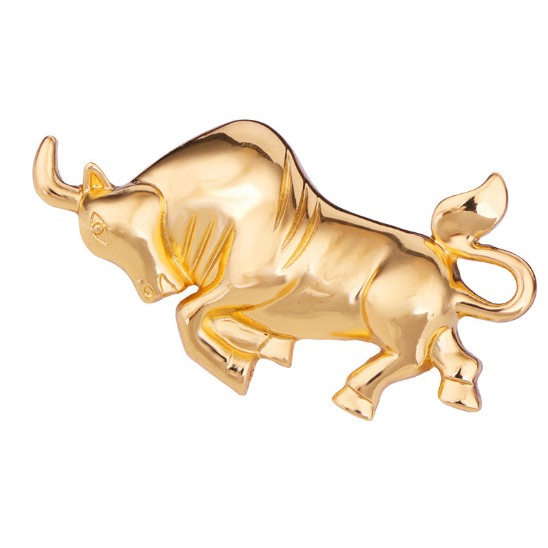 Novi metalni broševi s kravljim životinjama Igle za muško odijelo Košulja s koržama Značka Vintage Luksuzni nakit Igle za revere Odjevni dodaci