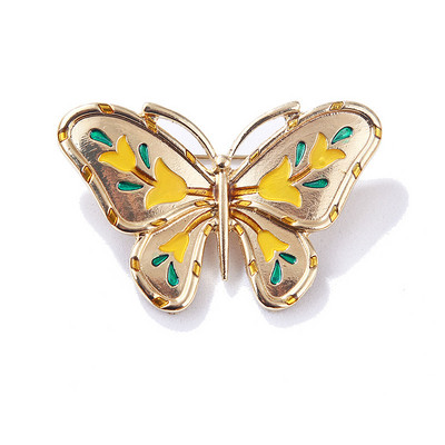 Novi vintage broš s leptirima u zlatnoj boji, elegantni cvjetni emajl igle, korzaž za kaput i košulju za muškarce i žene, modni nakit, darovi