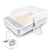 PET Kutija za mačji pijesak WC Poluzatvoreni WC za kućne ljubimce Čisti umivaonik WC protiv prskanja WC Ladica Pješčanik Ladica Toaleti