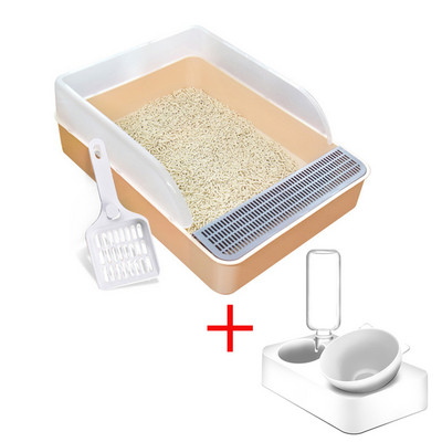 PET Kutija za mačji pijesak WC Poluzatvoreni WC za kućne ljubimce Čisti umivaonik WC protiv prskanja WC Ladica Pješčanik Ladica Toaleti