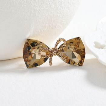 Morkopela Кристални брошки за жени Брошка с панделка Игла за ревери Модни бижута Аксесоар за дрехи Най-добър подарък Парти Банкет