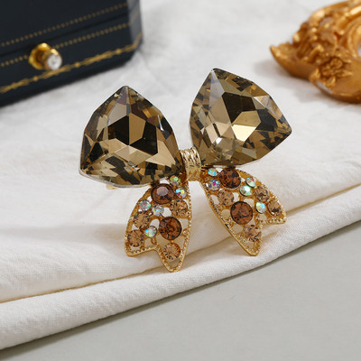 Morkopela kristallist prossid naistele vibusõlme pross reväärinõelad Mood Ehted Riided Aksessuaarid Parim kingitus pidu bankett