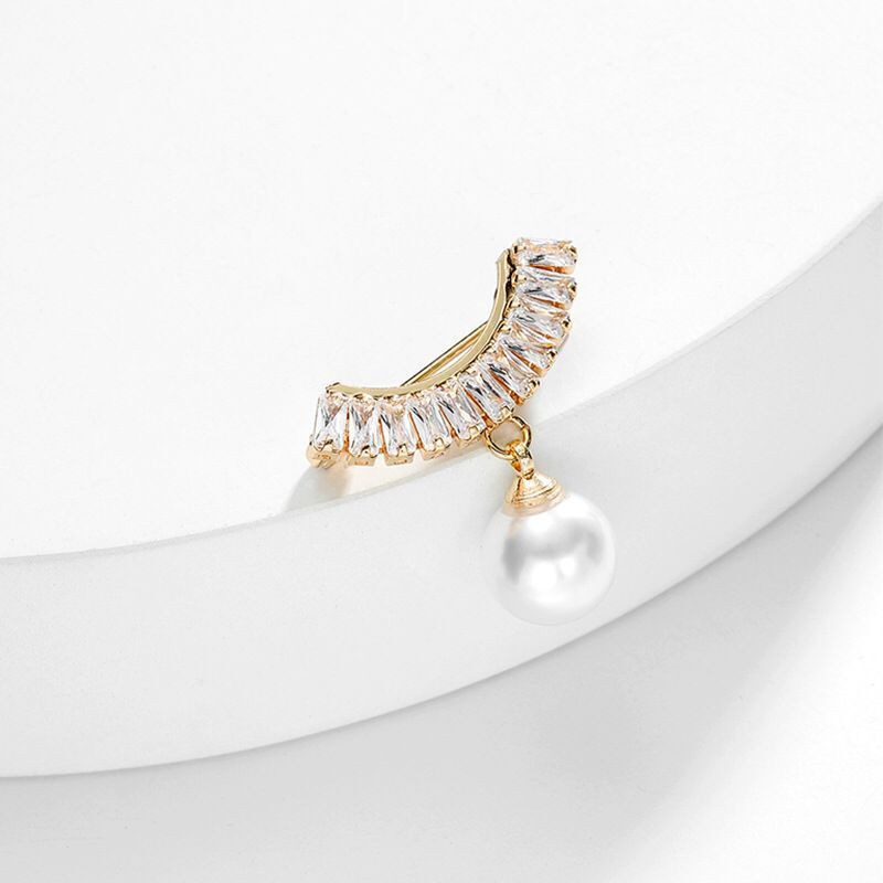 Vrhunski cirkonski biserni broš igle Ženski šal Kopča igla za ovratnik košulje Modni broševi Nakit Pokloni za žene Dodaci