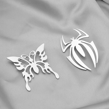 Καρφίτσες καρφίτσας πεταλούδας αράχνη Καρφίτσες για πέτο με χρώμα ζωάκι Ζακέτα κοστούμι σήμα Vintage κοσμήματα Δώρα για γυναίκες Ανδρικά αξεσουάρ