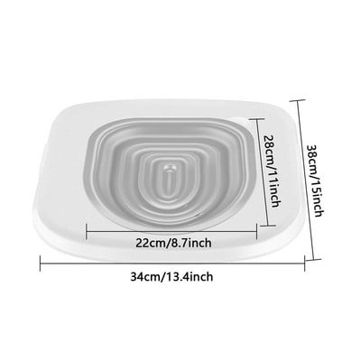 Sjedalica za uvježbavanje mačjeg WC-a Komplet za uvježbavanje mačke na nošu Profesionalni dreser Clean Kitten Zdrave mačke Ljudski WC Podloga za mačke