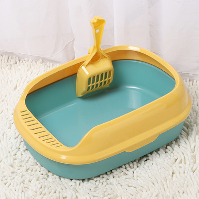 Huisdier Wc Ondersteek Anti Splash Katten Kattenbak Lade Met Scoop Kitten Hond Schoon WC Thuis Plastic Zand Doos Kat Levert