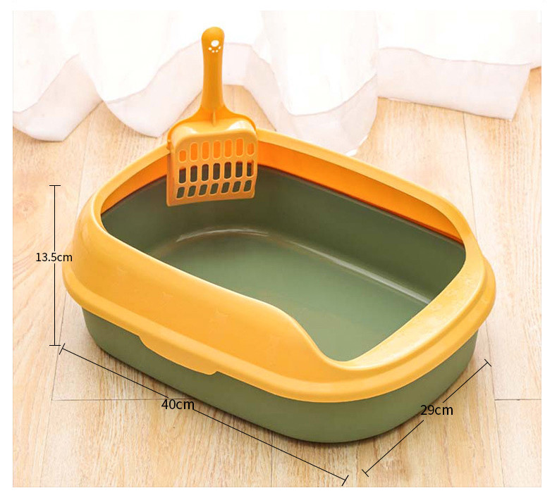 Huisdier Wc Ondersteek Anti Splash Katten Kattenbak Lade Met Scoop Kitten Hond Schoon WC Thuis Plastic Zand Doos Kat Levert