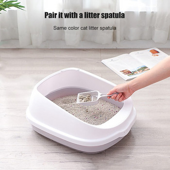 Πλαστική τουαλέτα για κατοικίδια Κρεβατοθήκη Anti Splash Cats Litter Box Γάτα Δίσκος σκύλου με Scoop Kitten Dog Clean Toilette Home Sand Box Supplies