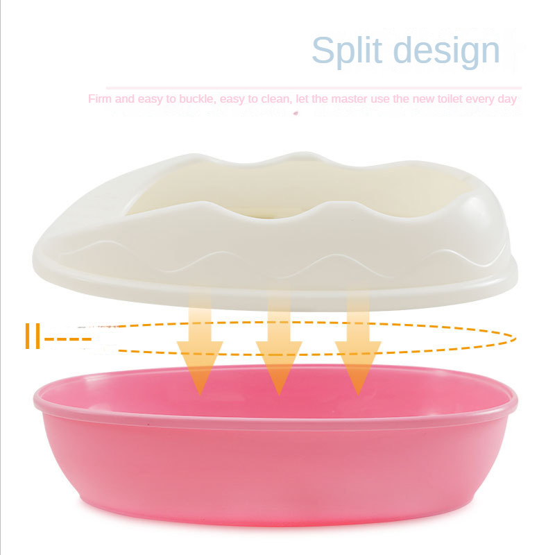 Maza pakaišu kaste Maza mājdzīvnieka kaķu tualete kaķēnu kaķēnu tualete kaķu pakaišu kaste daļēji slēgta kaķu pakaišu baseina kaķu tualetes pakaišu kaste