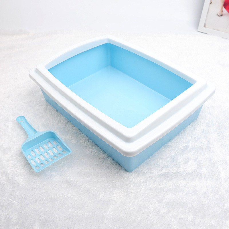 Mačji WC Otvorena poluzatvorena Kutija za mačji pijesak Posuda za mali mačji izmet Pravokutni mačji WC Kutija za mačke Kutija za mačke Potrepštine za kućne ljubimce Toalet za kućne ljubimce