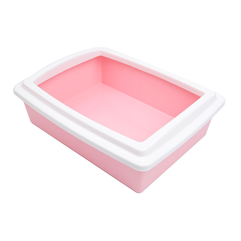 Mačji WC Otvorena poluzatvorena Kutija za mačji pijesak Posuda za mali mačji izmet Pravokutni mačji WC Kutija za mačke Kutija za mačke Potrepštine za kućne ljubimce Toalet za kućne ljubimce