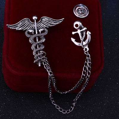 Modes sakausējums spārns čūska sakta Dzīvnieku rhinestones atloka piespraudes un piespraudes uzvalks krekls nozīmīte vintage rotaslietas sievietēm aksesuāri